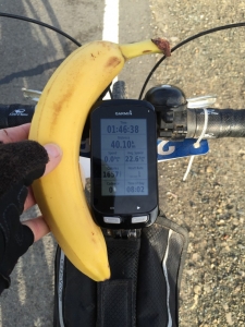 40km down, must be time for a banana