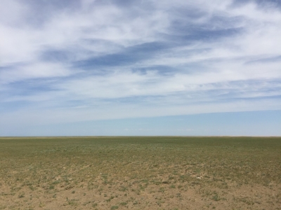 ...and the endless flat plains stretching beyond the horizon, and on to Russia only 15km north as the sea.