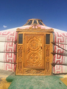 Temple yurt door
