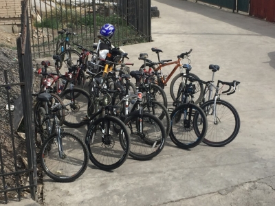 Bike parking for the local rider's association.