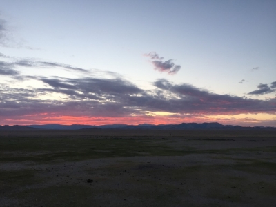 Our last dawn in Mongolia