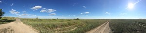 The wide open spaces of the Kazakhstan steppe