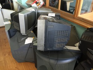 TVs waiting to be fixed