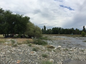 Riverbed campsite