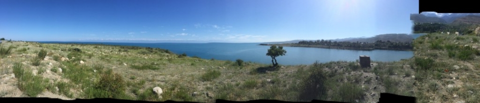 (somewhat screwed up) lake panorama