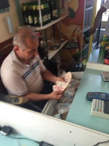 A draw full of money at a local booze-store