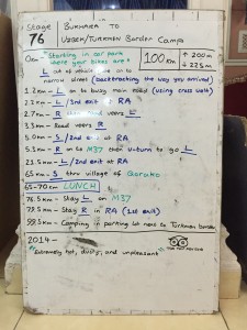 Stage 76 route notes