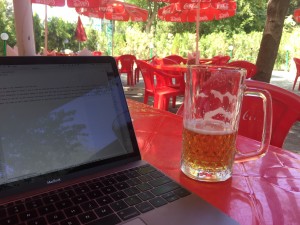 Blog writing always goes better with beer