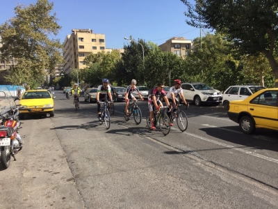 Local riders on the streets of Tehran (brave souls)