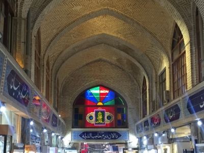Vaulted ceilings and stained glass