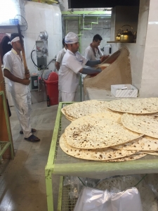 Making bread at the local bakery