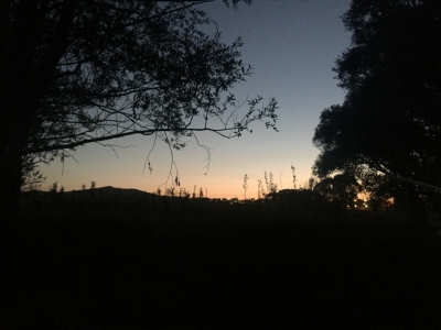 Dusk from camp