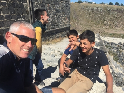 An amusing time was had hanging out at Kars castle - the lad in the black is 16 and speaks pretty good English (better than my Turkish that's for sure)