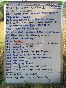 Stage 114 route notes